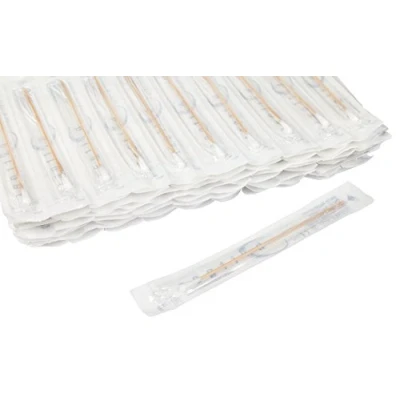 Afbeelding van neolab 2 1019 steriele wattenstaafjes, houten handvat, 150 mm x 2,2 mm, kop 4 5,5 (100 stuks)