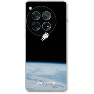 Afbeelding van Case Company® hoesje geschikt voor OnePlus 12r Alone in Space Soft Cover Telefoonhoesje Bescherming aan alle Kanten en Schermrand