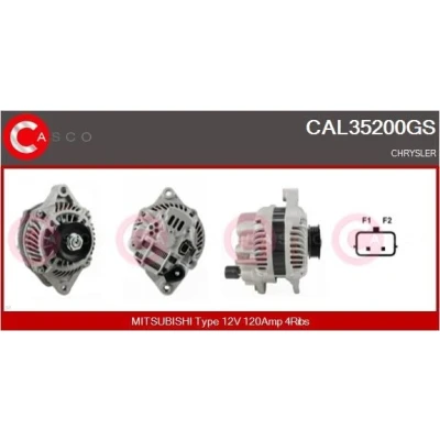 Afbeelding van CASCO CAL15341AS Dynamo / Alternator 12V 120A RENAULT: SCENIC 2, CLIO 3, Kangoo I