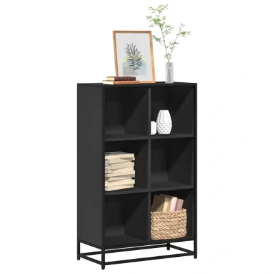 Afbeelding van vidaXL Boekenkast 65,5x33x107,5 cm bewerkt hout zwart
