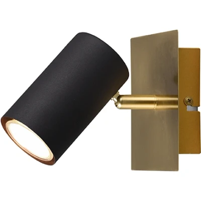 Afbeelding van Trio Leuchten Marley Opbouwspot 1x GU10 Zwart goud