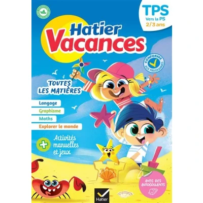 Image de Hatier vacances Cahier de 2025 la TPS vers PS 2/3 ans