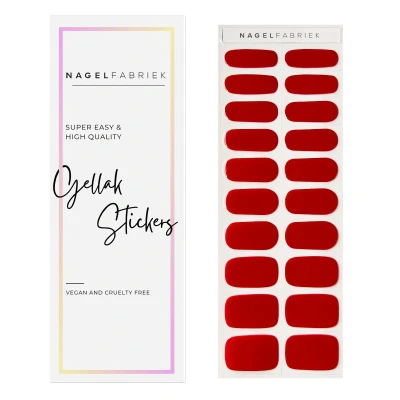 Afbeelding van Nagelfabriek Gellak Stickers Red Stone