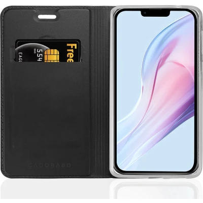 Afbeelding van Cadorabo Hoesje geschikt voor Apple iPhone 13 PRO in CLASSY ZWART Beschermhoes met magnetische sluiting, standfunctie en kaartvakje Book Case Cover Etui