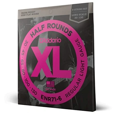Afbeelding van D&#039;Addario ENR71M Half Rounds Bass Regular Light 45 100