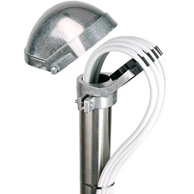 Afbeelding van DUR line Maka 50 mastkap van onverwoestbaar gegoten aluminium, premium kwaliteit met kabelingang