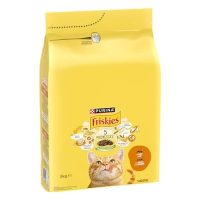 Afbeelding van Friskies droogvoer voor katten kip &amp; groenten 3000g