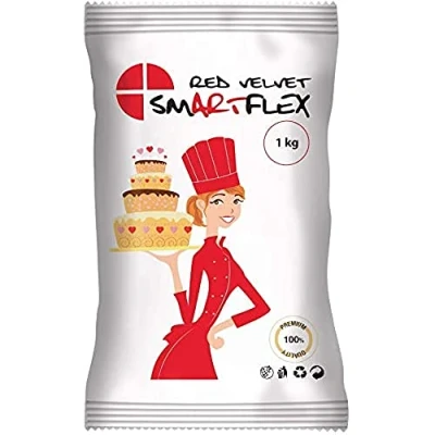 Afbeelding van Smartflex Fondant Rood Velvet 1kg Decoraties