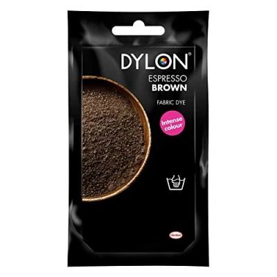 Afbeelding van DYLON Handverf Zak textielverf voor kleding, bekleding en projecten 50 g espressobruin 1 stuk