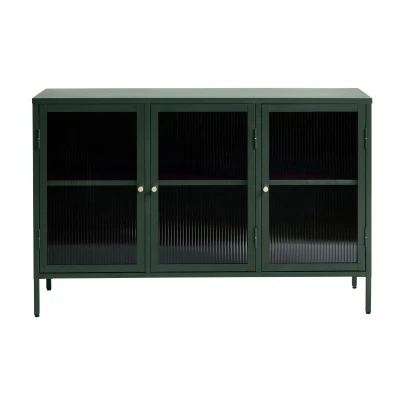 Afbeelding van Olan glazen dressoir 130 cm groen