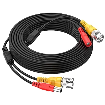 Afbeelding van Cocar 10M/32FT Voeding Verlengkabel Video Kabel BNC CCTV All in One Prefab, Camera met voor Beveiligingscamera&#039;s Home Surveillance Systeem TV Circuit