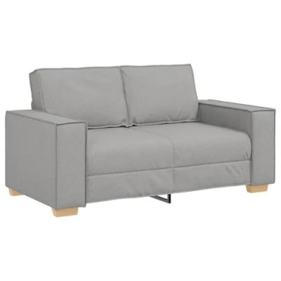 Afbeelding van vidaXL 2 zitsbank Wolk Grijs 120 cm Stof