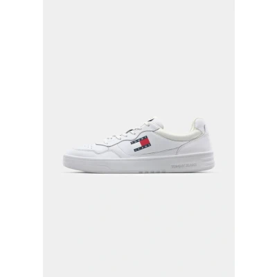 Afbeelding van Tommy Jeans Cupsole Sneakers laag, Heren, Maat: 40, White Leer en textiel