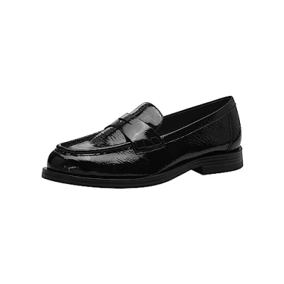 Afbeelding van Tamaris Instappers, Dames, Maat: 36, Black patent Kunststof
