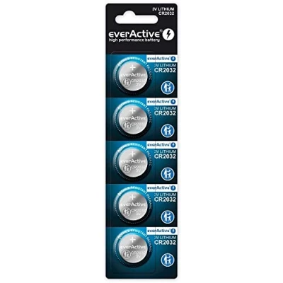 Afbeelding van EverActive CR2032 3V Lithium Knoopcel Batterij 2032 DL2032 5 stuks