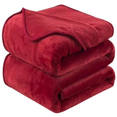 Afbeelding van HOZY Fleecedeken, 230 x 270 cm, zacht en warm, 350 g/m², voor tweepersoonsbed, flanel, omkeerbaar, dubbelzijdig