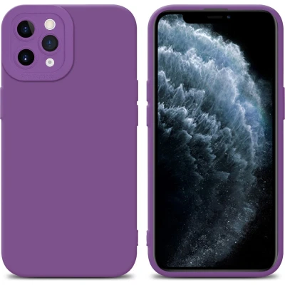 Afbeelding van Cadorabo Hoesje geschikt voor Apple iPhone 11 PRO in Fluid MAT PAARS Beschermhoes gemaakt van flexibel TPU silicone Cover Case