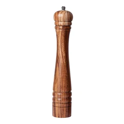 Afbeelding van DeroTeno Pepermolen van acaciahout met keramische molen, hoogte 30 cm