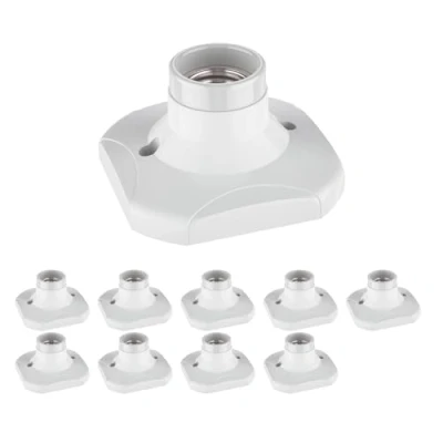 Afbeelding van ledscom.de 10 stuks ELEKTRA plafondlamp/lampfitting, porselein, wit, 1 x E27 max. 60 W