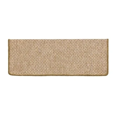 Afbeelding van casa pura Calkuta Binnentapijt, rechthoekig, zelfklevend, sisal look, voor trappen, natuur, 65 x 23,5 cm, 15 stuks