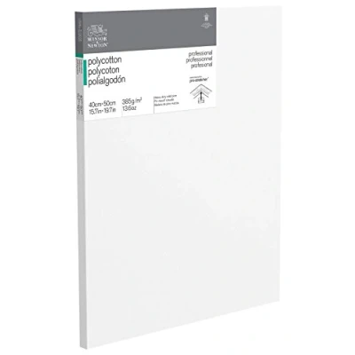 Afbeelding van Winsor &amp; Newton 6206021 professioneel frame van katoenmix, 385 g/m², 3 voudig gegrond, middelgrote korrel, ideaal voor olieverf en acrylverf, 40 x 50 cm