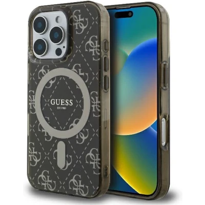 Afbeelding van Guess GUHMP16LH4DTEW iPhone 16 Pro 6,3&quot; bruin/bruin hardcase IML 4G Achtergrond MagSafe