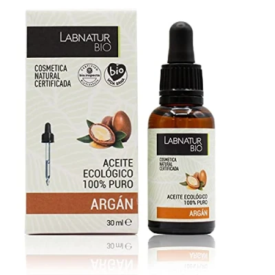 Afbeelding van Labnatur Bio 100% Pure Arganolie Biologische Huidverzorging voor Haar, Lichaam en Gezicht 30 ml Geschikt droge huid, beschadigd haar gevoelige huid