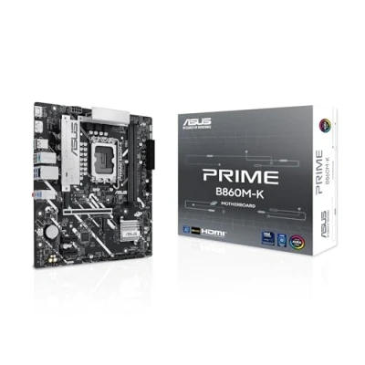 Image de ASUS PRIME B860M K carte mère micro ATX Socket LGA1851 B860 Chipset USB 3.2 Gen 2, 1, C 1 2.5 Gigabit LAN graphique embarquée (unité centrale requise) audio HD (8 canaux)
