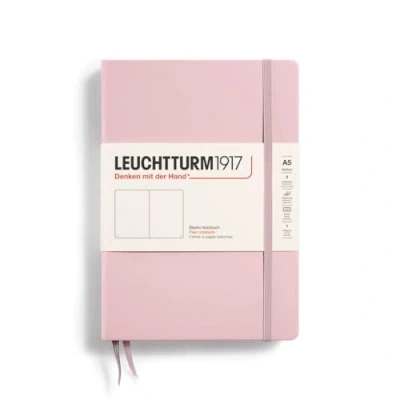 Afbeelding van Leuchtturm notitieboek A5 wit poeder 249 bladzijden genummerd