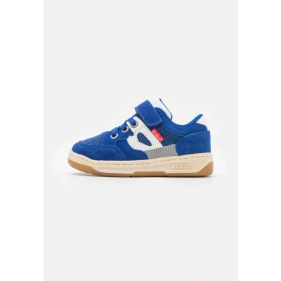 Afbeelding van Kickers Kikouak Sneakers laag voor kinderen, Maat: 21, Marine/blanc Leer/ synthetisch