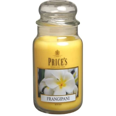 Afbeelding van Price&#039;s Grote kaars in glas Frangipani zachte, heerlijke en hoogwaardige geur langdurige brandduur tot 150 uur