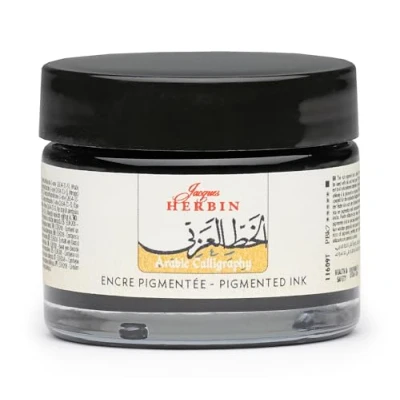 Afbeelding van Jacques Herbin 11609T zwarte Arabische kalligrafie inkt, 40 ml
