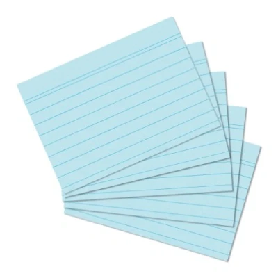 Afbeelding van Herlitz 1150507 Index Card A5, 100 stuks, blauw