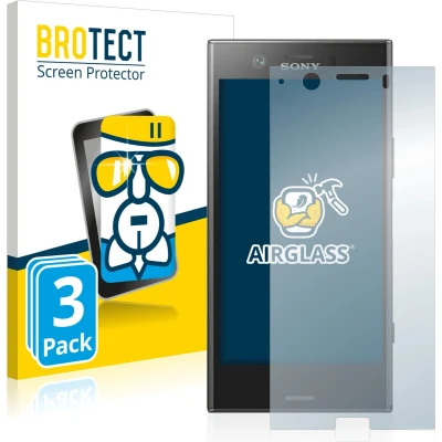 Afbeelding van BROTECT Screenprotector voor Sony Xperia XZ1 Compact Folie Beschermfolie Beschermglas transparant (3 Stuks)