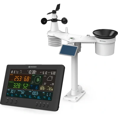 Afbeelding van Bresser Weerstation Air Mon 7 in 1 Sensor Met Zonnepaneel App Meet o.a. UV