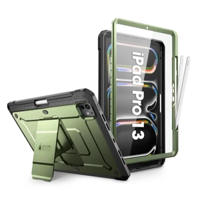 Afbeelding van SUPCASE Unicorn Beetle Pro hoes voor iPad 13 inch M4 2024 7e generatie, met penhouder, 360 beschermhoes displaybescherming en standaard,