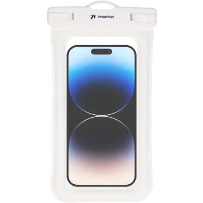 Afbeelding van iMoshion universeel waterdicht telefoonhoesje waterdichte telefoonhoesjes Onderwater hoesje telefoon Wit geschikt voor alle Smartphones