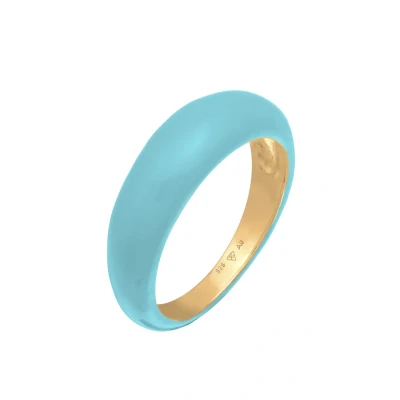 Afbeelding van Elli Summer LOOK Ring, Dames, Maat: 54, Hellblau