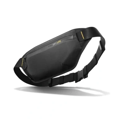 Afbeelding van Spigen Life Klasden KD411 Heuptas voor dames en heren, reizen, sport outdooractiviteiten, zwart, zwart.