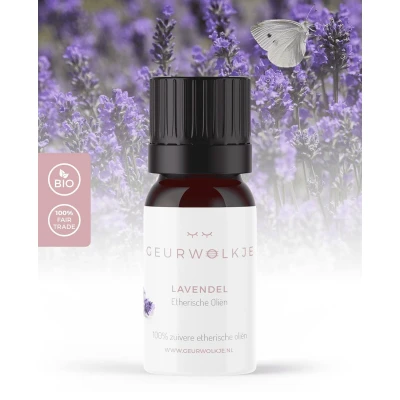 Afbeelding van Lavendel 100% Etherische Olie 10ml Geurwolkje® Aromatherapie, Essential Oil, Geurolie, Aroma Diffuser