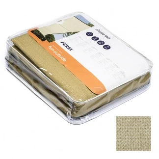 Afbeelding van Schaduwdoek vierkant Perel 3.6 x meter (Waterdoorlatend, Champagne)
