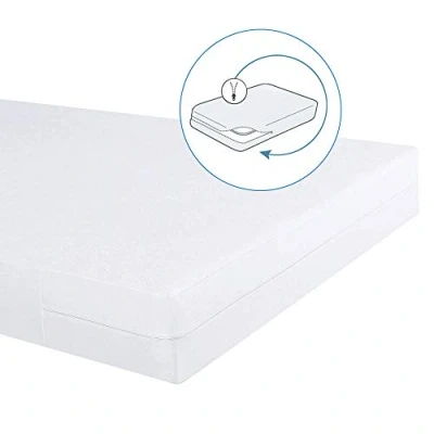Afbeelding van Bedecor Waterdichte Matrasbeschermer Matrashoes Basic Met Rits Anti Allergie 140x200 Dikte 20cm