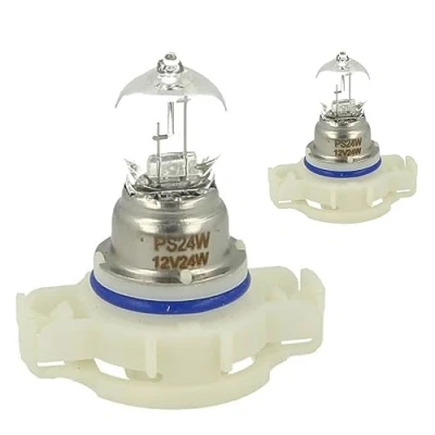 Afbeelding van CARALL Autolampen van 12 V, 2 stuks, voor dimlicht, groot licht, mistlampen (PS24W FF PG20 3, 24 W)