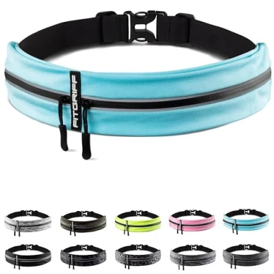 Afbeelding van Fitgriff® Hardloopriem voor mobiele telefoon, hardlooptas, heuptas, sportriem, loopriem joggen, hardlopen, sport, fitness, geschikt iedereen