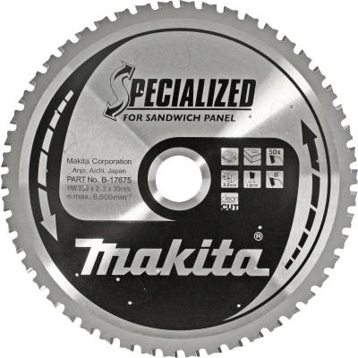 Afbeelding van Makita Cirkelzaagblad voor Sandwichpaneel Specialized: Ø 355mm Asgat 30mm 80T B 17697