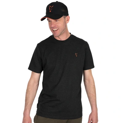Afbeelding van Fox Collection T shirt Black &amp; Orange M Vis