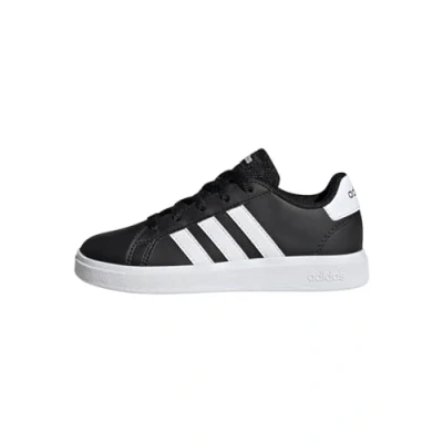 Image de adidas Grand Court Lifestyle tennis Lace up Shoes, Chaussures de unisexes pour enfant, Multicolore (Core Black Cloud White Core Black), 32 EU