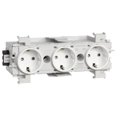 Afbeelding van Hager Stopcontact voor Accessoires elektroplintsysteem Wit 1 stuk(s)