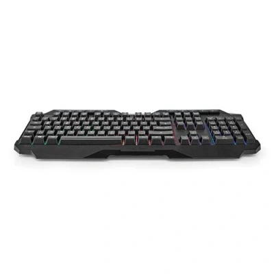 Image de Nedis Clavier filaire, jeux rétro éclairé USB 2.0 QWERTZ Allemand noir