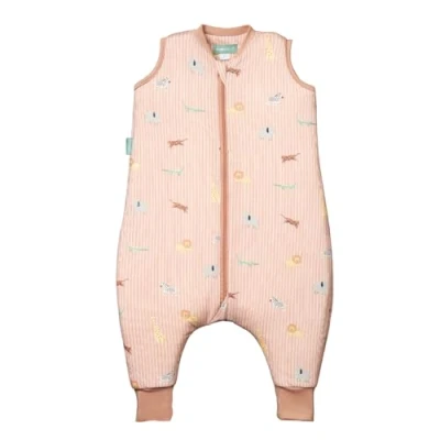 Afbeelding van molis&amp;co. slaapzak met voeten, voor baby&#039;s, 1 tog 100% katoen (Oeko TexX) katoenen turbulette, verstelbare lengte (80 90 cm), jongens en meisjes jungle